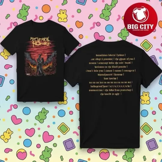 Discover My Chemical Romance 2025 Two Sided Shirt