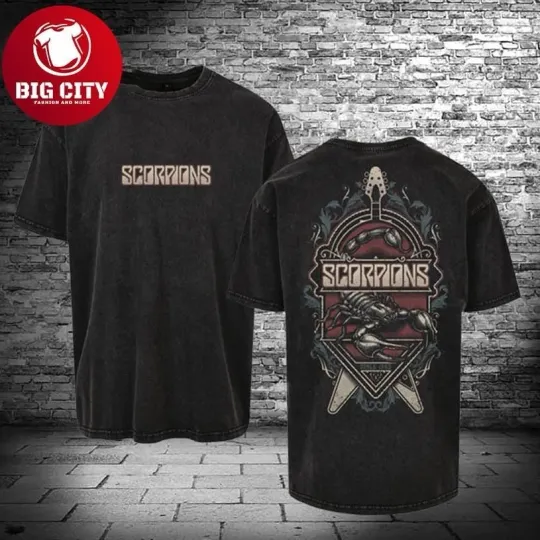 Scorpions Sixty Years of Rock N Roll 60th Band Anniversary Two Sided Shirt