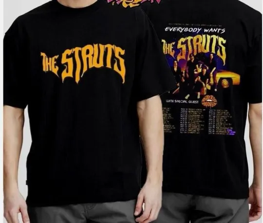 Discover The Struts 10 Year Tour 2025 Two Sided T-Shirt