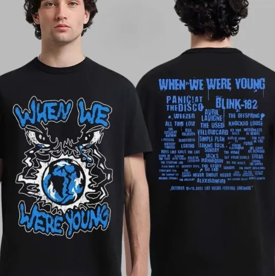 Panic At The Disco Tour Merch 2025 at When We Were Young Festival T-Shirt