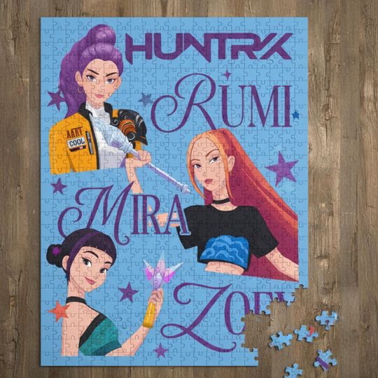 K-Pop Demon Hunters Jigsaw Puzzle, Huntrix Kids Puzzle