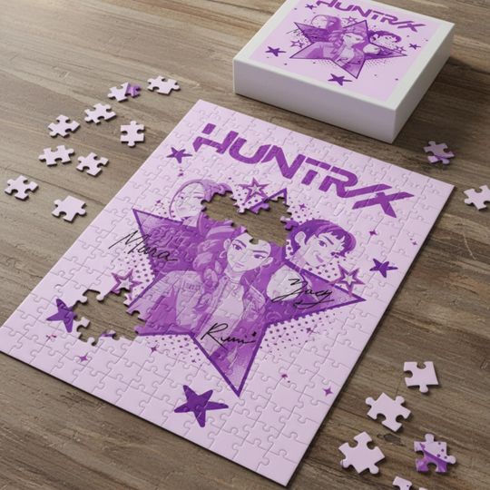 Discover K-Pop Demon Hunters Jigsaw Puzzle, Huntrix K-Pop Gift, Children's Puzzle, Relaxing Activity