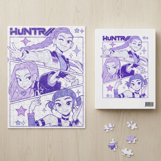 K-Pop Demon Hunters Jigsaw Puzzle, Huntrix Kids' Puzzle, Relaxing Toy for Children