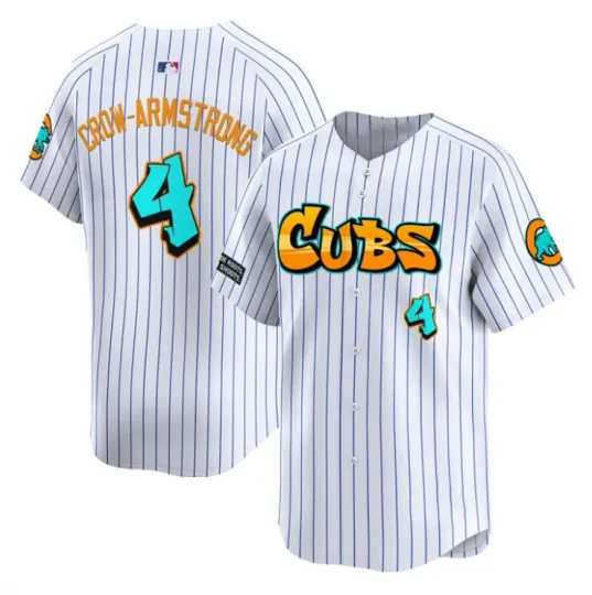 Discover Pete Crow-Armstrong Jersey #4 MEN AND WOMEN WHITE