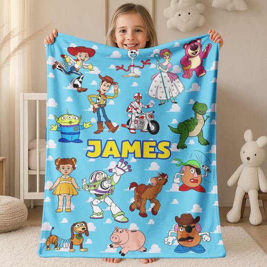 Discover Personalized Toy Story Blanket, Toy Story Characters Blanket, Baby Blanket Gift For Kid, Fleece Mink Sherpa, Toy Story Birthday Party BXHB16