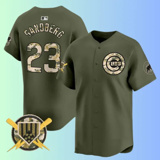 Discover Men's  #23 Ryne Sandberg Green All Size Cool  Jersey