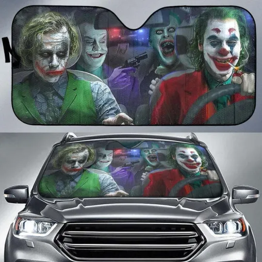 Joker Actors Car Sun Shade