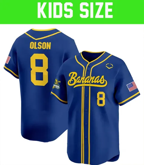 Discover AOP Savannah Bananas Jersey Adults kids 3D S-5XL 2 SIDE