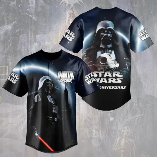 Discover Star Wars x Darth Vader 50th Anniversary Baseball Jersey