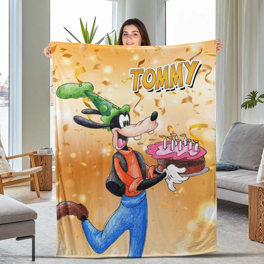 Discover Disney Goofy Fleece Blanket Goofy Quilt Movies Blanket Max Goof Roxanne Blanket
