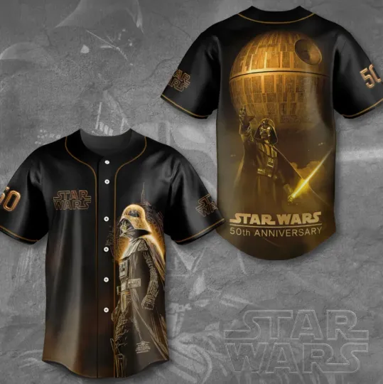 Discover Star Wars 50th Anniversary Baseball Jersey, Gift For Fans