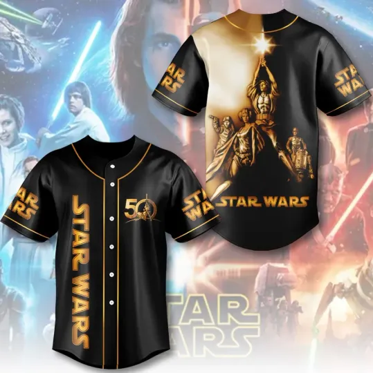 Discover Star Wars 50th Anniversary Baseball Jersey