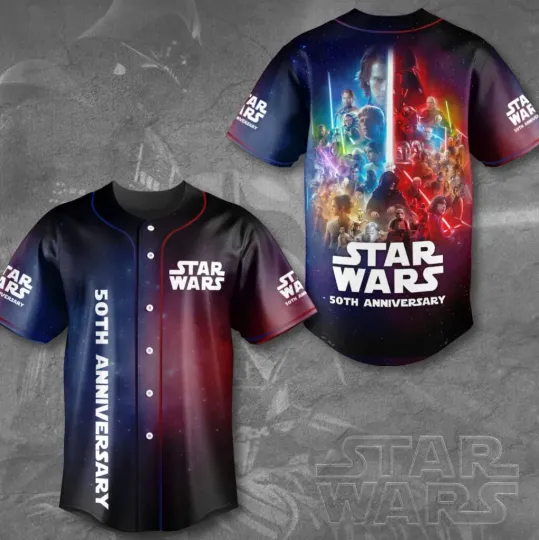Discover Star Wars 50th Anniversary Baseball Jersey