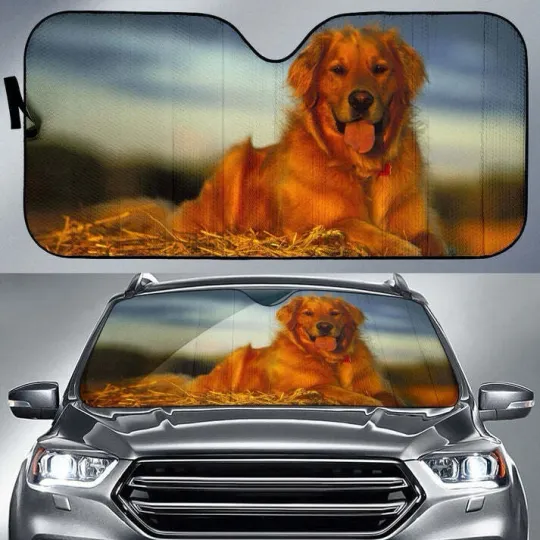 Discover Golden Retriever Car Sun Shade Dog Lover