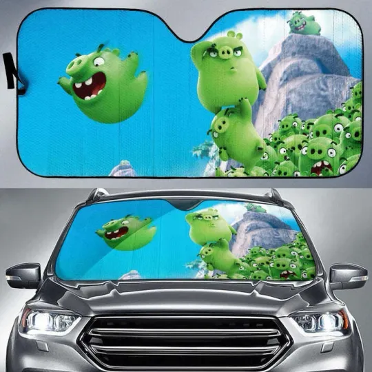 Discover Bad Piggies Funny Car Sun Shade