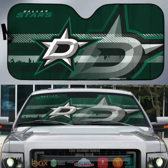 Discover Dallas Stars Hockey Team Car Sun Shade