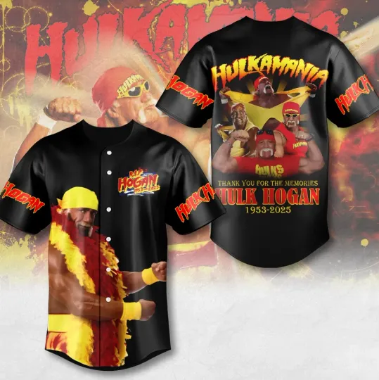 Hulk Hogan 1953-2025 Thank You Baseball Jersey