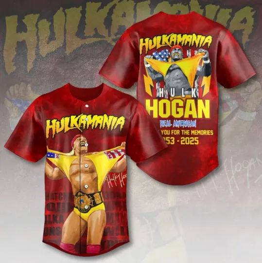 Hulk Hogan 1953-2025 Thank You Baseball Jersey