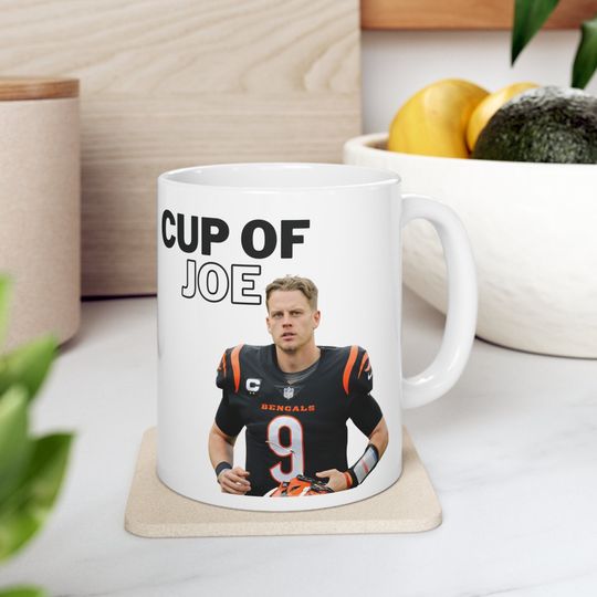 Discover Joe Burrow Cincinnati Bengals Ceramic Coffee Mug