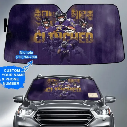 Discover American FootBall Team Car  Sunshade Amazing Best Gift, Car UV Protector Gift