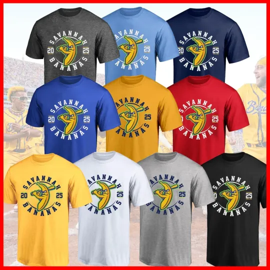 2025 Savannah Bananas logo Baseball Unisex Shirt All Size S-5XL
