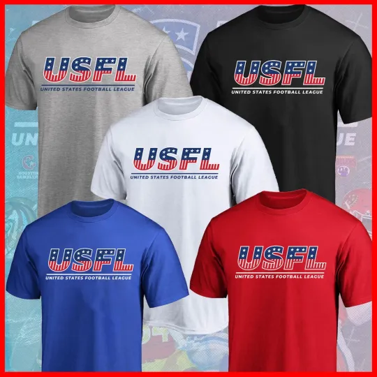 Discover USFL T-Shirt , 2025 Football Shirt All Size S-5XL