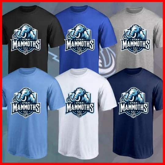Discover Utah Mammoth Hockey Team 2025 Logo All Size S-5XL