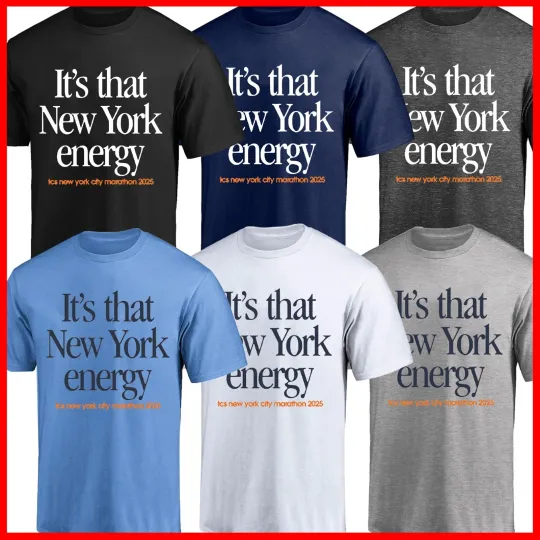 Discover 2025 NYC New York City Marathon French Terry Graphic Reprint All Size