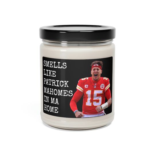 Discover Patrick Mahomes Kansas City Chiefs Soy Candle