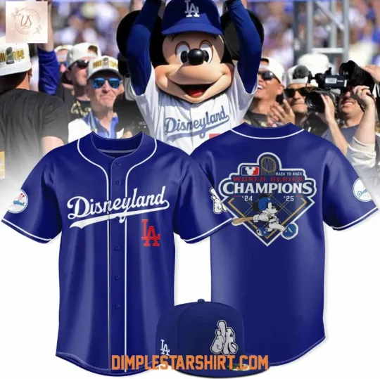 Discover Disneyland X Dodgers World Series Champions 2025 Jersey