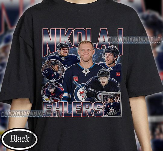 Discover Vintage Nikolaj Ehlers shirt, Nikolaj Ehlers Tee, Nikolaj Ehlers Tee, Bootleg Rap tee, Winnipeg Youth Hockey Tee