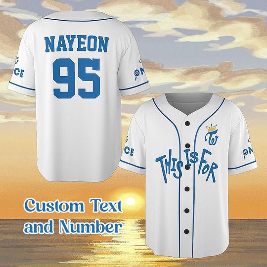 Discover Custom Twice Baseball Jersey: K-Pop World Tour Concert Merch