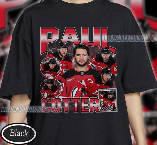 Discover Vintage Paul Cotter 2 shirt, Paul Cotter Tee, Paul Cotter Tee, Bootleg Rap tee, New Jersey Youth Hockey Tee