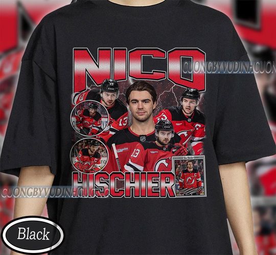 Discover Vintage Nico Hischier shirt, Nico Hischier Tee, Nico Hischier Tee, Bootleg Rap tee, New Jersey Youth Hockey Tee