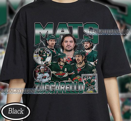 Discover Vintage Mats Zuccarello shirt, Mats Zuccarello Tee,  Mats Zuccarello Tee, Bootleg Rap tee, Minnesota Youth Hockey Tee