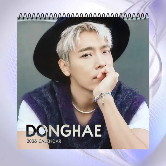 Discover Donghae 2026 Calendar, Super Junior Kpop Idol Photos, Fan Collector Gift