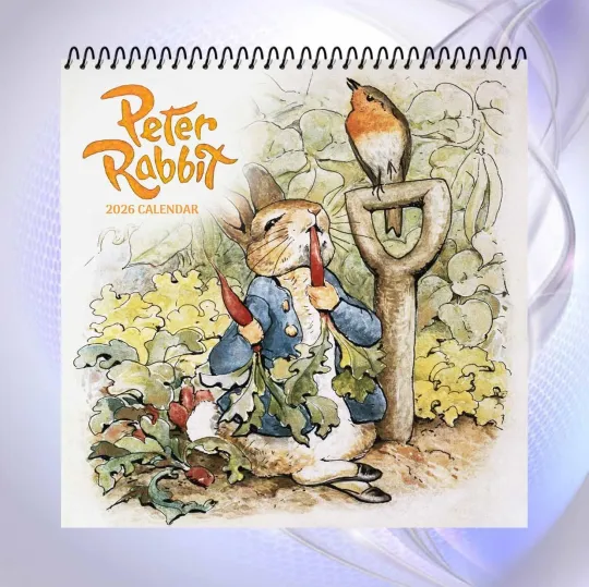 Discover Peter Rabbit 2026 Calendar, Classic Beatrix Potter Wall Art, Vintage Bunny Gift