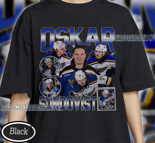 Discover Vintage Oskar Sundqvist shirt, Oskar Sundqvist Tee, Comfort colors Oskar Sundqvist Tee, Bootleg Rap tee, St. Louis Youth Hockey Tee