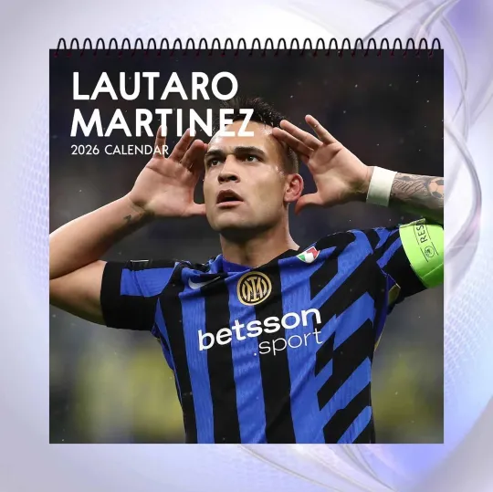 Discover Lautaro Martínez 2026 Calendar, Inter Milan Football Calendar, Argentina Striker
