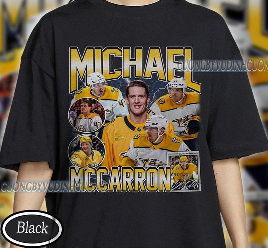 Discover Vintage Michael McCarron shirt, Michael McCarron Tee, Comfort colors Michael McCarron Tee, Bootleg Rap tee, Nashville Youth Hockey Tee