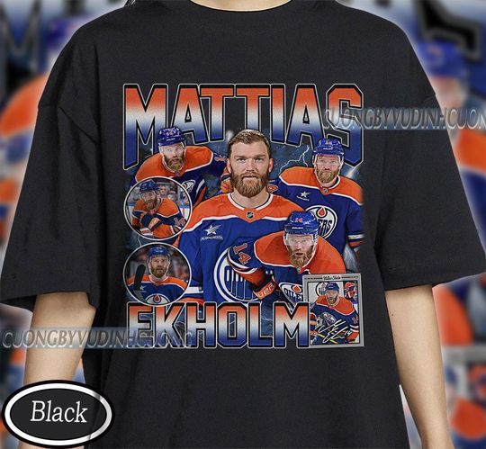 Discover Vintage Mattias Ekholm shirt, Mattias Ekholm Tee, Comfort colors Mattias Ekholm Tee, Bootleg Rap tee, Edmonton Youth Hockey Tee