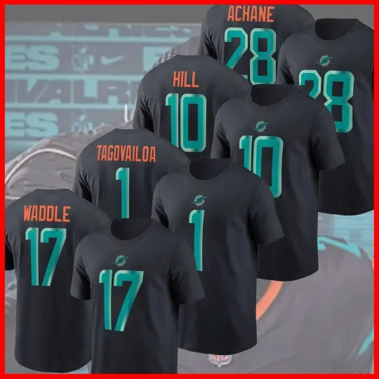 Tyreek Hill, Tua Tagovailoa, Waddle 2025 Rivalries Collection Name & Number