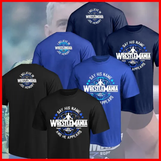 Discover Joe Hendry WrestleMania 41 Logo For Fans S-5XL TNA World Champions