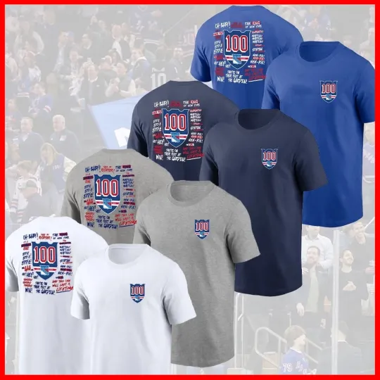 2025 New York Rangers 100TH Year Centennial 1926-2026 Both Side For Fans
