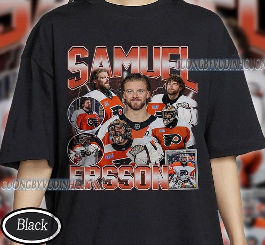 Discover Vintage Samuel Ersson shirt, Samuel Ersson Tee, Comfort colors Samuel Ersson Tee, Bootleg Rap tee, Philadelphia Youth Hockey Tee