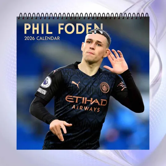 Discover Phil Foden 2026 Calendar, Manchester City Football Calendar, Soccer Fan Gift