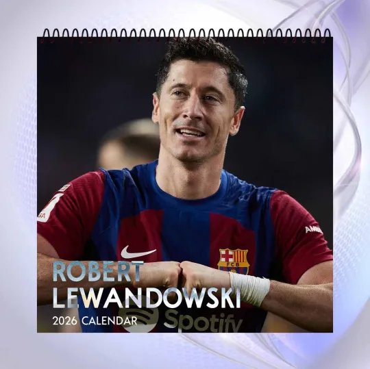 Discover Robert Lewandowski 2026 Calendar, FC Barcelona Player Calendar,Football Fan Gift