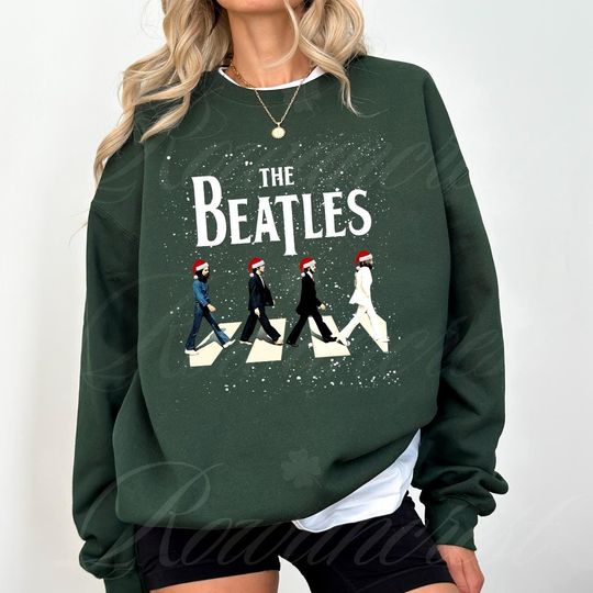 Christmas Beatles Abbey Road Sweatshirt