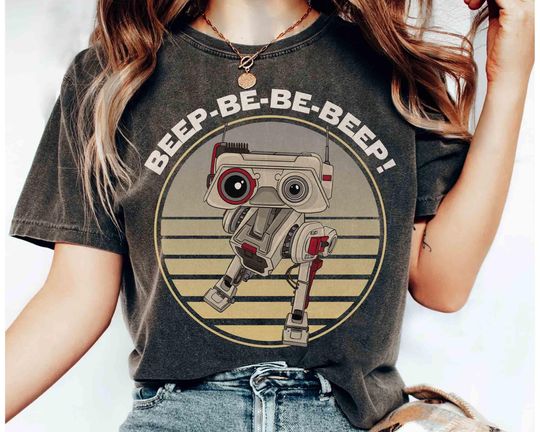 Discover Retro Star Wars Jedi Fallen Bd-1 Droid Beep Beep T-shirt, May The 4th Be With You Tee, Hollywood Studios, Galaxy's Edge Family Vacation Trip