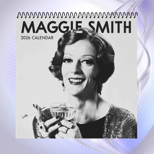 Discover Maggie Smith 2026 Calendar, Elegant Classic Actress Wall Calendar